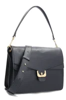 Leather shoulder bag EMO AMBRINE SOFT Coccinelle black