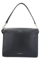 Leather shoulder bag EMO AMBRINE SOFT Coccinelle black