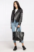 Leather shopper bag MICK BANDANA Zadig&Voltaire black