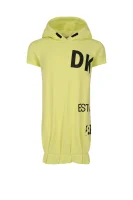 Sukienka DKNY Kids limonkowy