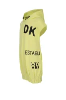 Sukienka DKNY Kids limonkowy