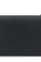 Leather messenger bag FREE FLIGHT CLASSIC BUBBLES Pinko black