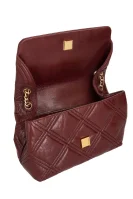 Leather shoulder bag TORY BURCH claret