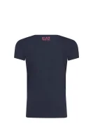 футболка | regular fit EA7 темно-синій