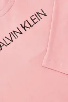 Bluzka | Slim Fit CALVIN KLEIN JEANS pudrowy róż
