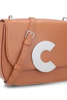 Leather messenger bag CRAQUANTE Coccinelle brown