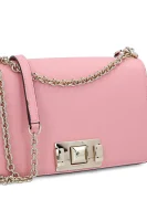 Leather messenger bag mimi Furla pink