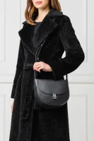 Leather messenger bag/shoulder bag ZANIAH Coccinelle black