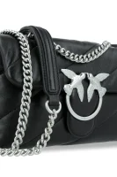 Leather messenger bag LOVE MINI Pinko black