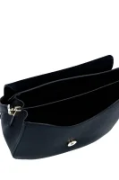 Leather messenger bag sleek Furla black