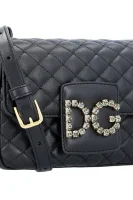 Leather messenger bag DG Millennials Dolce & Gabbana black