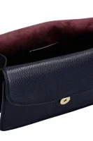 Leather messenger bag/clutch bag taby Coach black