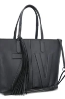 Leather shopper bag MICK INITIALS Zadig&Voltaire black