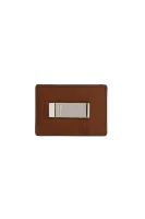 Leather card holder + banknote clip Crosstown C Money BOSS BLACK brown
