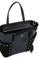 Leather satchel bag CARLYLE LAUREN RALPH LAUREN black