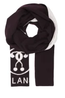 Wool scarf Moschino claret