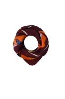 Silk scarf / shawl ABELIA Marella claret