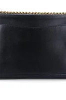 Leather messenger bag HUTTON Coach black