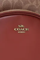 Plecak CARRIE | z dodatkiem skóry Coach koniakowy