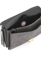 Leather messenger bag Arlettis suede Coccinelle gray