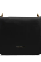 Leather messenger bag Craquante Rock Coccinelle black