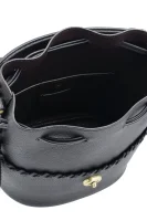 Leather bucket bag LORA Coach black