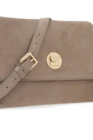 Leather shoulder bag LIYA Coccinelle beige