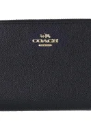 Leather wallet Accordion Coach black