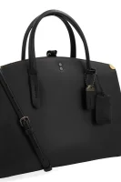 Leather satchel bag Cooper Coach black
