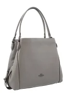 Leather hobo Edie Coach gray