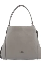 Leather hobo Edie Coach gray