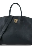 Leather shopper bag Etoile Coccinelle black