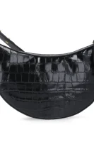 Skórzana torebka na ramię ANAIS Coccinelle czarny
