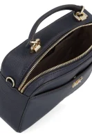 Leather messenger bag Crossbody Michael Kors navy blue