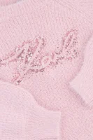 светр | regular fit Karl Lagerfeld Kids рожевий
