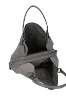 Leather hobo EDIE Coach gray