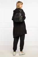 Skórzany plecak Pollini czarny
