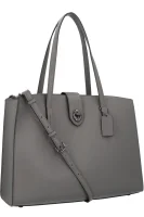Leather shopper bag Charlie Coach gray