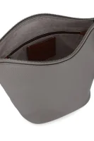 Leather messenger bag Rivets Duffle Coach gray