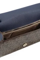 Leather messenger bag/clutch bag BRYANT DKNY brown
