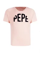 T-shirt CARENA | Regular Fit Pepe Jeans London pudrowy róż