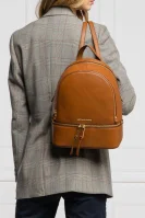 Skórzany plecak Rhea Michael Kors koniakowy