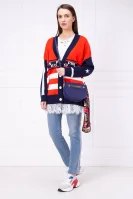 Messenger bag + scarf Love Moschino navy blue