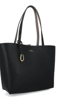Reversible shopper bag + sachet LAUREN RALPH LAUREN black