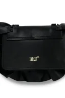 Leather shoulder bag Red Valentino black