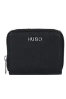 Skórzany portfel Victoria HUGO czarny