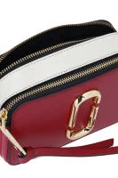Leather messenger bag Snapshot Marc Jacobs claret