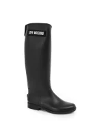 Patch 2 Rain boots Love Moschino black