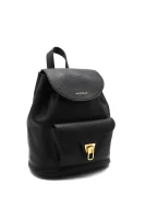 Leather backpack Coccinelle black
