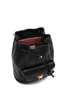 Leather backpack Coccinelle black